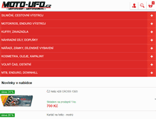 Tablet Screenshot of moto-ufo.cz